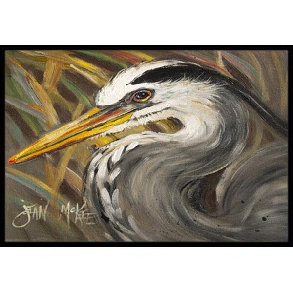 Carolines Treasures JMK1012MAT Blue Heron Indoor & Outdoor Mat; 18 x 27 in. JMK1012MAT - main